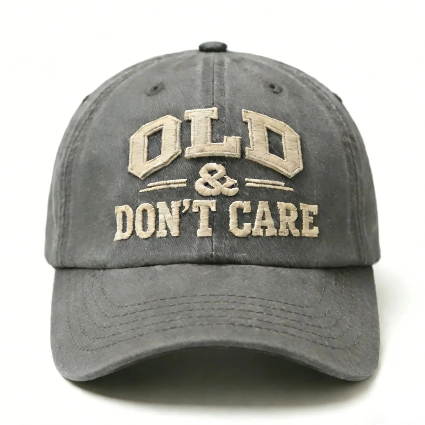 š¤2026 Best Seller Ā· 40% OFFš¤Vintage Distressed āOLD & DONāT CAREā Cap