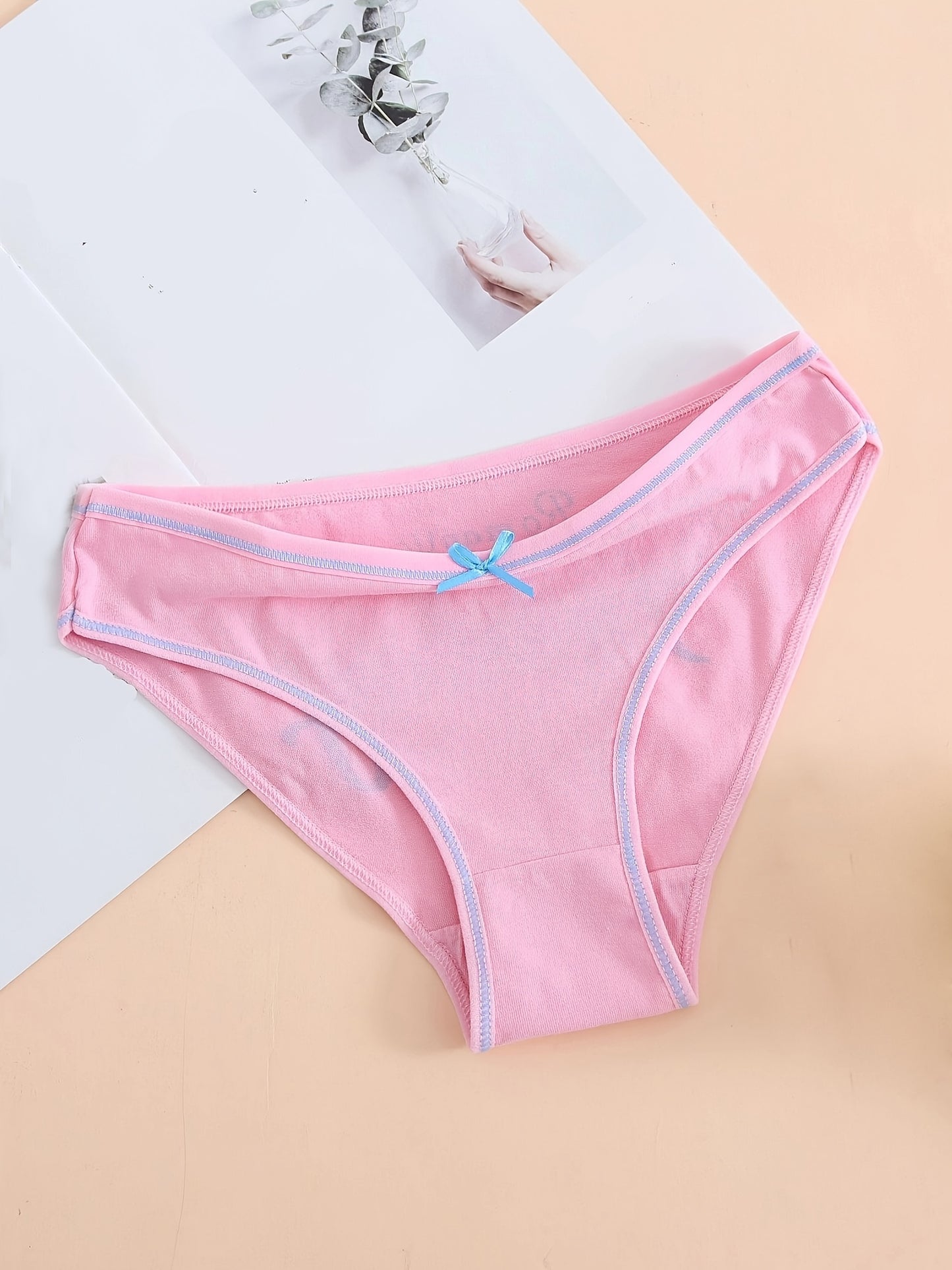 7 Pack Women's One Week Pattern Mixed Color Panties