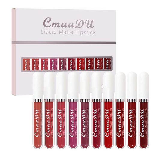 💝10Pcs Matte Waterproof Long Lasting Lip Gloss