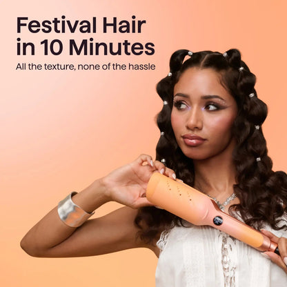 🔥Limited-Time Free Shipping!🔥3-Barrel Hair Waver Bundle – Effortless Beach Waves with Less Frizz & Heat Damage