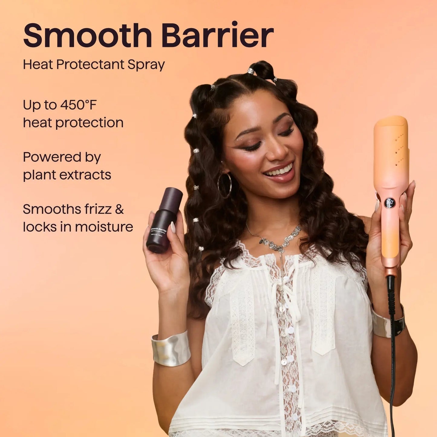 🔥Limited-Time Free Shipping!🔥3-Barrel Hair Waver Bundle – Effortless Beach Waves with Less Frizz & Heat Damage