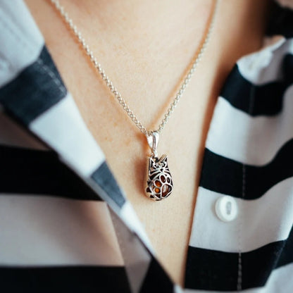 Fashion Amber Cat Necklace Women's Necklace Jewelry Gifts For Ladies For Holiday Party Anniversaries